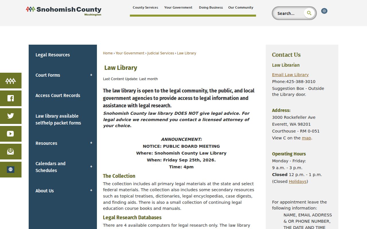 Snohomish County Sheriff criminal records and public disclosure